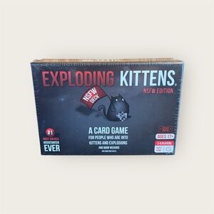 NEW Exploding Kittens NSFW Edition Card Game - Black